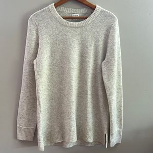 Womens J.Crew crew neck sweater. Size Small. Light Heather color. Super soft!